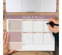 Shein Planificador de Lista de Tareas Semanal A4 Organizador de Tareas Prioritarias Minimalista con Páginas de Notas 24 Páginas Cuaderno de Planificación de