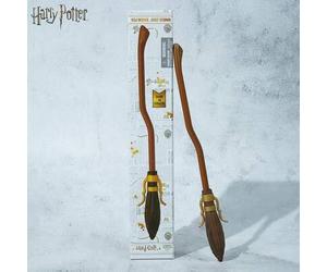 Shein Pluma coleccionable con forma de varita de Harry Potter con licencia oficial, pluma de ave de colección, bolígrafo de bola de la marca Wizarding World