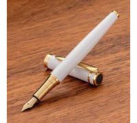Shein Pluma estilográfica de alta calidad con textura, pluma para práctica de escritura y caligrafía con tapa extraíble