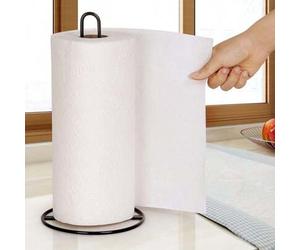 Shein Portarrollos de papel de cocina de sobremesa, soporte de papel de cocina para organización y almacenamiento de cocina, portarrollos de papel de cocina