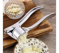 Shein Prensa de ajo manual de acero inoxidable 3 en 1, herramienta de cocina multifuncional con triturador de ajo, cascanueces y abridor de botellas, picado