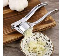 Shein Prensa de ajo manual de acero inoxidable 3 en 1, trituradora de ajo multifuncional de cocina, herramienta exprimidora de pasta de ajo, prensa de ajo,