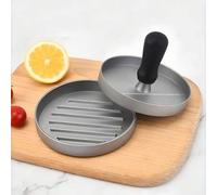 Shein Prensa para hamburguesas, prensa para hamburguesas de aleación de aluminio, molde para hamburguesas con revestimiento antiadherente, mango ergonómico