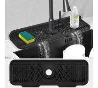 Shein Protector antisalpicaduras para fregadero de cocina, alfombrilla de silicona para grifo de cocina, diseño con inclinación de 5° para un drenaje talla