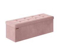 Shein Puff Almacenaje, Baúl de Almacenaje Plegable, 38 x 110 x 38 cm, Taburete Reposapiés, Banco de Cubo, Soporta hasta 300 kg, para Sala de Estar, Dormitor