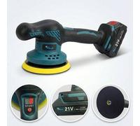 Shein Pulidora inalámbrica para coches de 21 V, almohadilla de 150 mm (6 pulgadas), potente motor de 600 W, 8 velocidades, 11000 RPM, kit de pulido portátil
