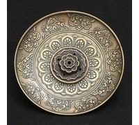 Shein Quemador de incienso de cobre, soporte de incienso, adecuado para conos, varillas y bobinas de incienso, para meditación, yoga, uso interior y exterio