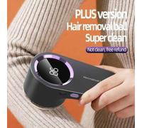 Shein Quitapelusas eléctrico, recargable por USB, con pantalla LED, cepillo quitapelusas incorporado, quitapelusas portátil para suéteres, ideal para ropa,