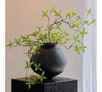 Shein Rama artificial de granada grande, tallo de planta artificial verde para decoración de jarrones, tallo floral de vegetación artificial, rama de planta