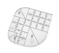 Shein Regla curva de ángulo para patchwork | Regla acrílica de patchwork para coser | Plantilla de patchwork para manualidades de costura | Herramienta de r