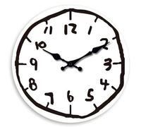 Shein Reloj de pared decorativo de madera con estilo minimalista y anime, reloj silencioso sin segundero para sala de estar, dormitorio, comedor, oficina, d