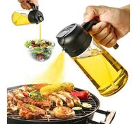 Shein Rociador de aceite para cocinar, Dispensador de aceite de oliva de 16 onzas - Dispensador y rociador de aceite 2 en 1, Dispensador de aceite premium c