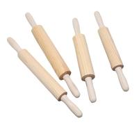 Shein Rodillo De Madera Para Amasar Con Mango Giratorio, 360 Grados Antiadherente Y Sin Cera, Para Hacer Masa De Pastelería, Piel De Dumpling, Herramientas