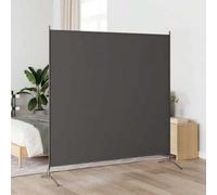 Shein Separador de Ambientes Antracita 175x180 cm Tela de Poliéster 100% y Estructura Metálica Biombo Plegable Portátil para Hogar Dormitorio Salón Oficina