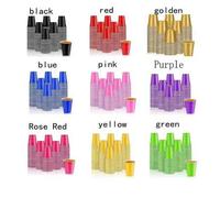 Shein Set de 10/20/30/40/50 piezas de vasos de plástico reutilizables para juego de beer pong, adecuados para fiestas, juegos de bar, fiestas al aire libre,