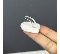 Shein Set de 10 ganchos adhesivos transparentes de acrílico, ganchos de plástico resistente autoadhesivos para el baño, sin perforación, ganchos pequeños de