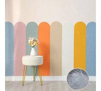 Shein Set de 10 pegatinas de pared autoadhesivas y reutilizables de 90 cm x 15 cm con diseño de arco minimalista moderno para decoración del hogar en la sal