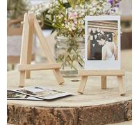Shein Set de 10 portanombres de madera, portanombres de madera sencillos para bodas, vuelta al cole, Día de San Valentín
