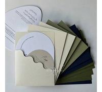 Shein Set de 10 tarjetas de invitación de boda, compromiso, 15º aniversario, cumpleaños, , estilo minimalista con sobre, tarjeta de invitación de 5*7 pulgad