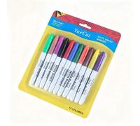 Shein Set de 12 bolígrafos de pizarra blanca de gran capacidad y borrador de pizarra en caja