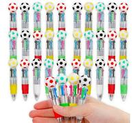 Shein Set de 12 bolígrafos mini multicolor 4 en 1 con diseño lindo, adecuado para niños, cumpleaños y fiestas infantiles, con varios colores de tinta dispon