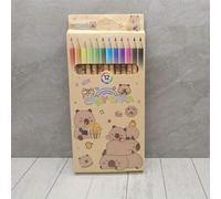 Shein Set de 12 piezas/24 piezas de lápices de colores, adecuado para artistas y estudiantes - Mina de 0.5mm - Excelente para dibujo artístico y escritura,