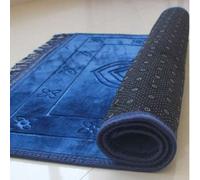 Shein Set de 2 alfombras de oración para regalo de Ramadán, tamaño 80cm*120cm, alfombra de oración acolchada y gruesa con flecos, suave y ligera, con patrón