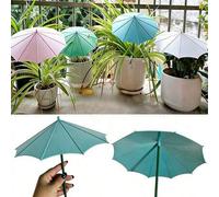 Shein Set de 2 sombrillas mini resistentes para bonsái, sombrilla para plantas y flores que brinda protección UV/impermeable/aislamiento térmico, disponible