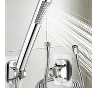 Shein Set de 3 cabezales de ducha de mano de alta presión, cabezal de ducha de estilo moderno de alto flujo, cabezal de ducha redondo montado en la pared de