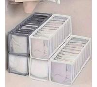 Shein Set de 3 organizadores de ropa interior y calcetines, organizador de estantería de rejilla de 11 compartimentos, caja de almacenamiento organizadora d
