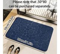 Shein Set de 3 piezas de alfombras de baño antideslizantes y absorbentes de piedra y concha. 1 pieza de 40*60cm, 1 pieza de 50*80cm, 1 pieza de 50*120cm. 1