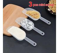 Shein Set de 3 piezas de cucharas plásticas pequeñas - cuchara para hielo, cuchara para caramelos y harina, cuchara para helado, para restaurantes, cocina,