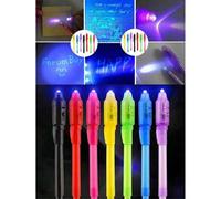 Shein Set de 30 bolígrafos fluorescentes mágicos e invisibles, que cambian de color y brillan en la oscuridad, adecuados para mensajes misteriosos, relleno