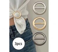 Shein Set de 3pcs/1 pieza Clips de Accesorios de Bufanda Multifuncionales de Metal - Accesorios Elegantes y de Moda, Clips de Estilo Multifuncionales, Utili