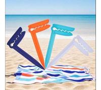 Shein Set de 4pcs/12pcs Pinzas a Prueba de Viento para Toallas de Playa, Pinzas de Toalla de Plástico, Evitan que las Toallas se Vuelen Pinzas para Toallas