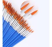 Shein Set de 50 piezas de brochas para pintura al óleo, de vuelta al cole
