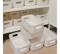 Shein Set de 6 cajas de almacenamiento multiusos - Adecuado para almacenar cosméticos, bocadillos, etc. - Material de plástico, se puede usar en la cocina,