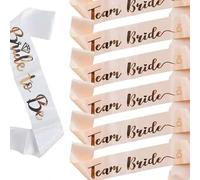 Shein Set de 7 piezas de accesorios para despedida de soltera: 1 cinturón de novia + 6 cinturones, mejores regalos, decoración de boda, decoración del hogar