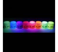 Shein Set de pintura acrílica luminosa, set de pintura acrílica para arte, decoración, acrílicos neón y que brillan en la oscuridad, suministros de pintura