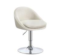 Shein Silla ajustable para tocador, silla de oficina, giratoria, taburete de bar con respaldo y base de acero, para mostrador, oficina, tocador, comedor, Bl