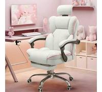 Shein Silla ejecutiva de alta calidad, silla de oficina para oficina en casa, ángulo de respaldo ajustable ergonómicamente, altura ajustable con reposabrazo