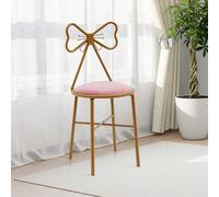 Shein Sillón tocador con forma de mariposa Sillón rosa intenso con respaldo de mariposa Adecuado para dormitorios, salones y estancias similares