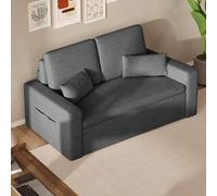 Shein Sofá cama doble ajustable y multifuncional 3 en 1: se puede usar como sillón, sofá de dos plazas o cama plegable, tanto en el salón como en el dormito
