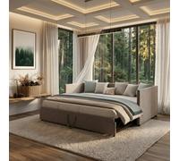 Shein Sofá cama extensible de 90/180 x 200 cm, cama tapizada en terciopelo con somier de láminas, diván, cama multifuncional, cama para invitados, sofá cama