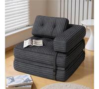 Shein Sofá cama plegable, sofá cama con cojines, colchón plegable con respaldo, sofá plegable portátil, sofá plegable con reposabrazos. Cómodo sofá de suelo