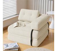 Shein Sofá cama plegable, sofá cama con cojines, colchón plegable con respaldo, sofá plegable portátil, sofá plegable con reposabrazos. Cómodo sofá de suelo