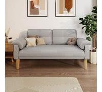 Shein Sofá de 2 plazas, pequeño sofá de 2 plazas con reposabrazos y bolsillo lateral, moderno sofá de tela para salón, apartamento, oficina, fácil montaje,