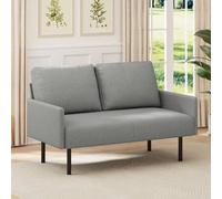 Shein Sofá moderno y minimalista de tela para dos personas, ligero y adecuado para diversos ambientes, como salones, dormitorios y apartamentos.