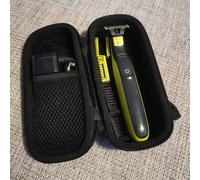 Shein SOLO ESTUCHE Estuche de transporte de nailon con asa para Norelco OneBlade QP2520/90 QP2520/70 QP2734/30 QP6551/30 QP2824/30 QP6651/30 Recortadora