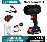Shein Soplador de hojas inalámbrico HIPPCRON 21V - Soplador eléctrico portátil y ligero, diseño de mango ergonómico, potente para limpiar hojas, polvo, coch